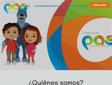 Tablet Screenshot of fundacionpas.org